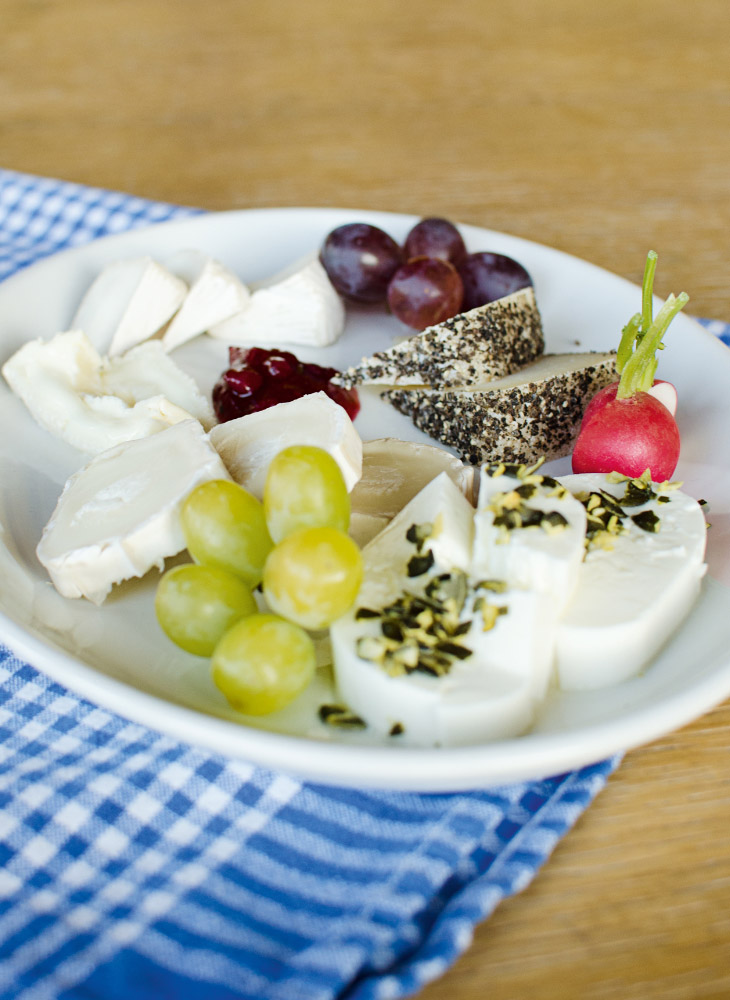 Schafziegenkäseteller Weinblick